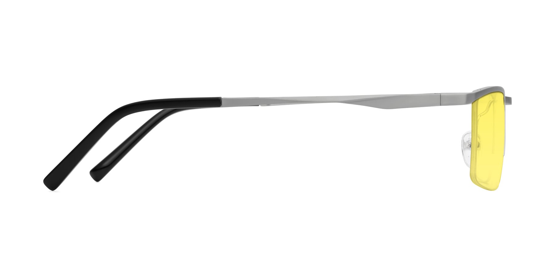 Side of XL9005 in Silver with Medium Yellow Tinted Lenses