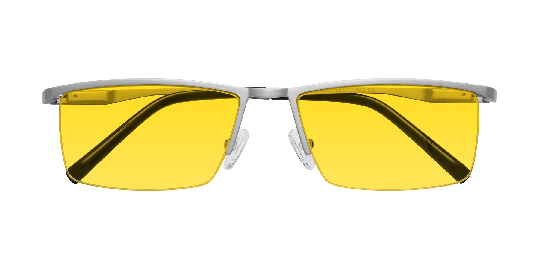Folded Front of XL9005 in Silver with Yellow Tinted Lenses