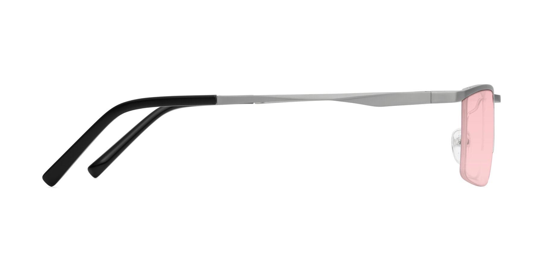 Side of XL9005 in Silver with Light Garnet Tinted Lenses