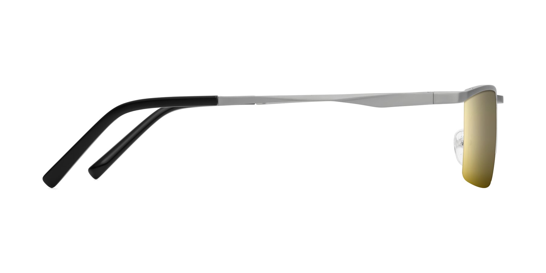 Side of XL9005 in Silver with Gold Mirrored Lenses