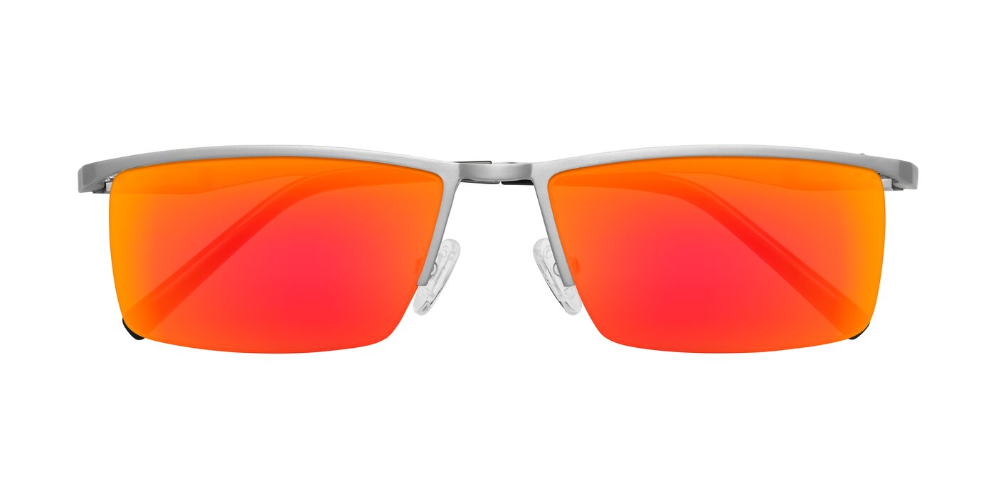 XL9005 - Silver Flash Mirrored Sunglasses