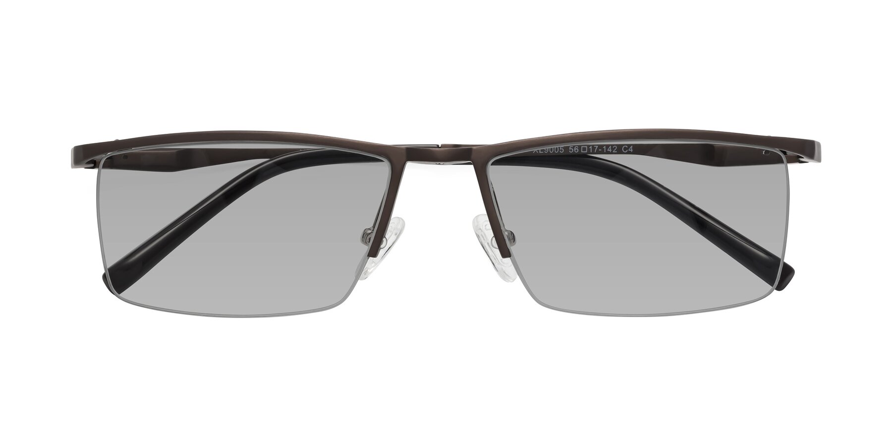 Folded Front of XL9005 in Coffee with Light Gray Tinted Lenses