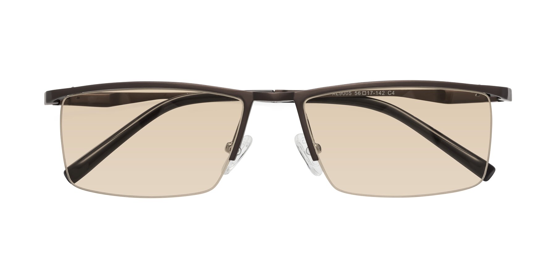 Folded Front of XL9005 in Coffee with Light Brown Tinted Lenses