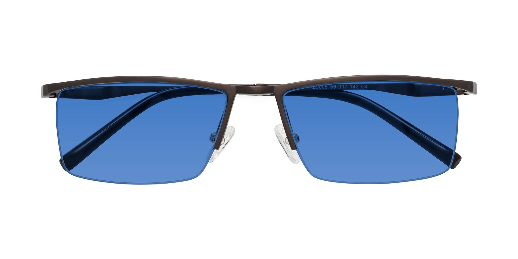 Folded Front of XL9005 in Coffee with Blue Tinted Lenses