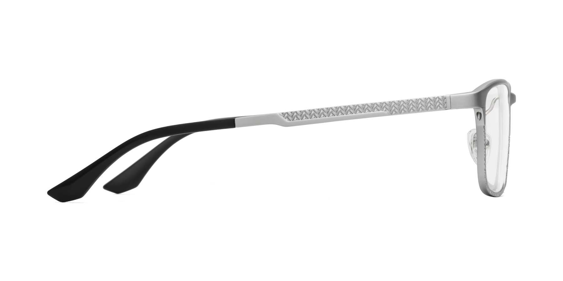 Side of XL9035 in Silver with Clear Eyeglass Lenses