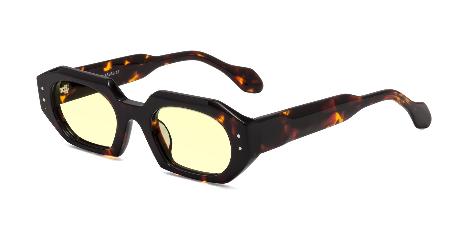 Angle of Molly in Tortoise with Light Yellow Tinted Lenses