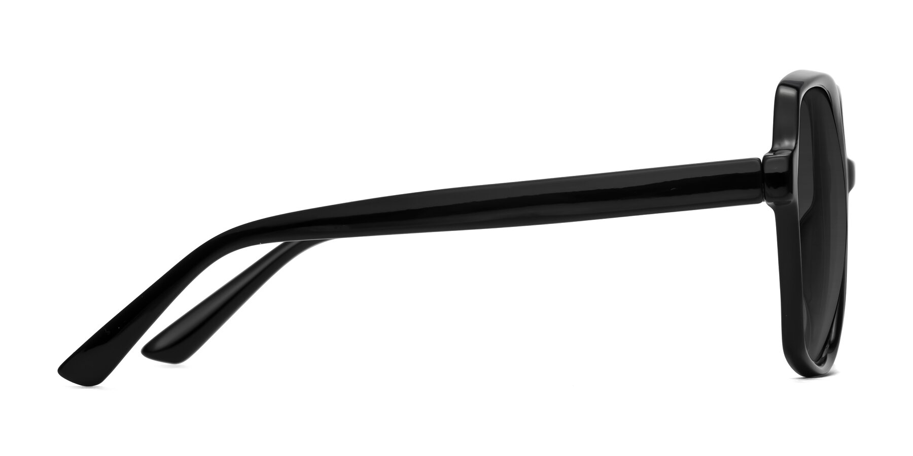 Side of Kamana in Black with Gray Tinted Lenses