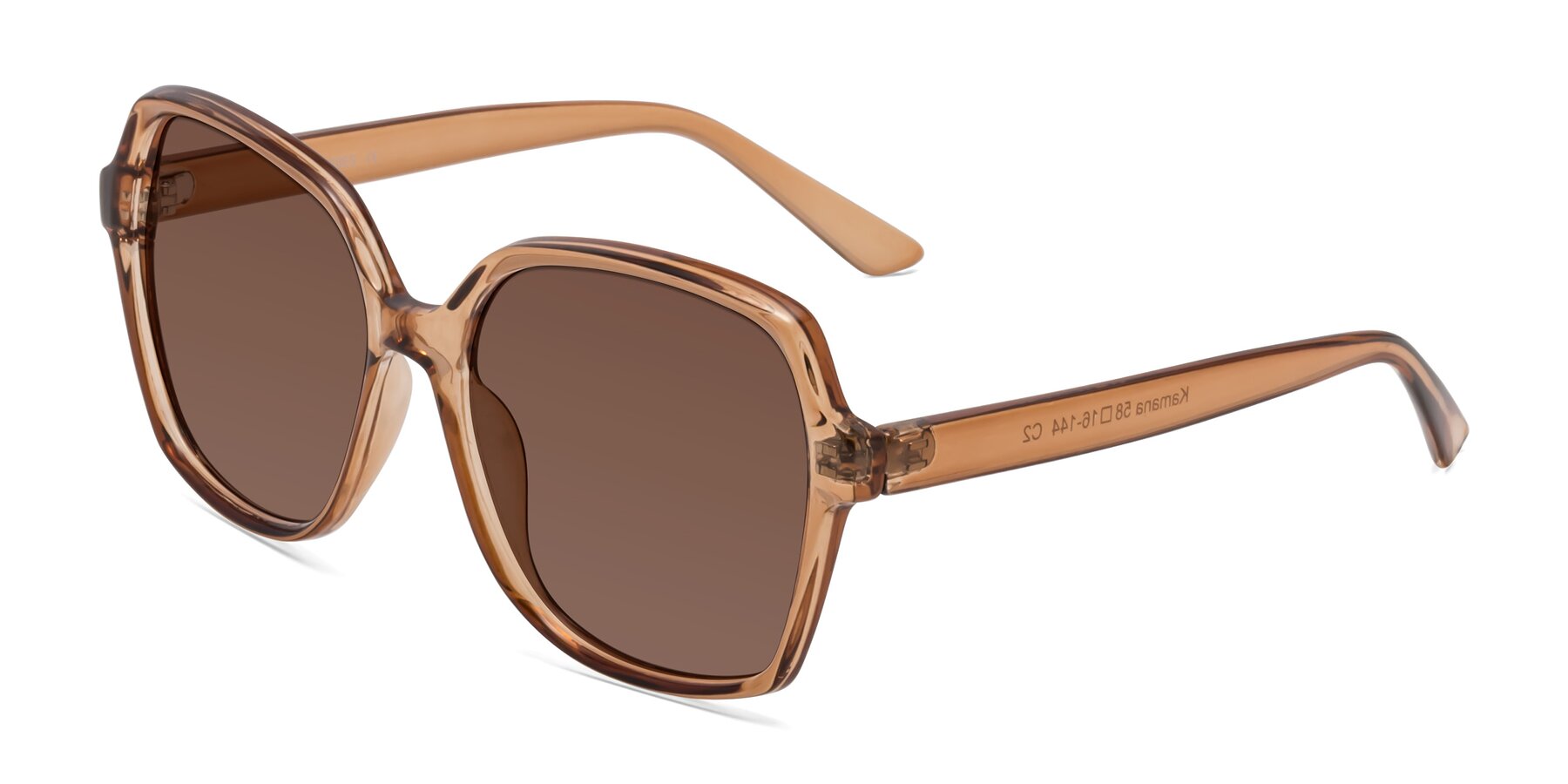Angle of Kamana in Light Brown with Brown Tinted Lenses