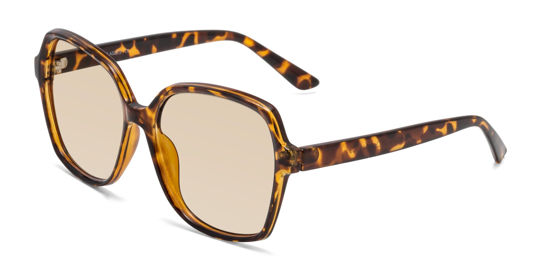 Angle of Kamana in Tortoise with Light Brown Tinted Lenses