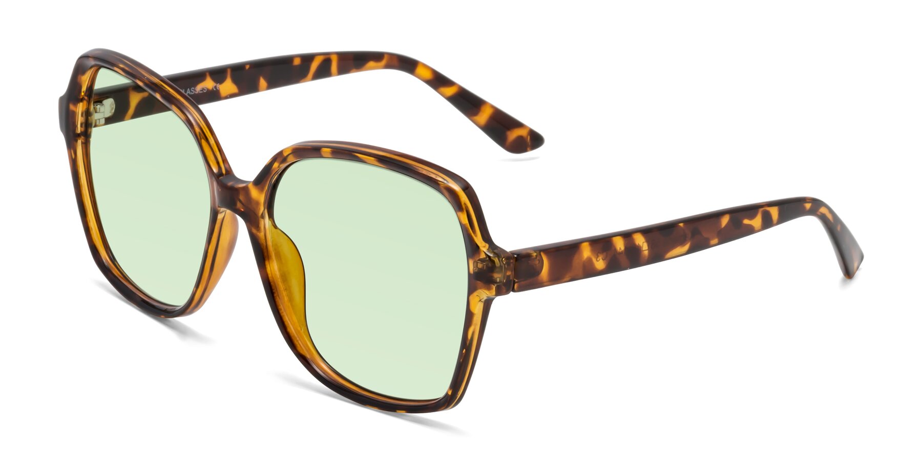 Angle of Kamana in Tortoise with Light Green Tinted Lenses