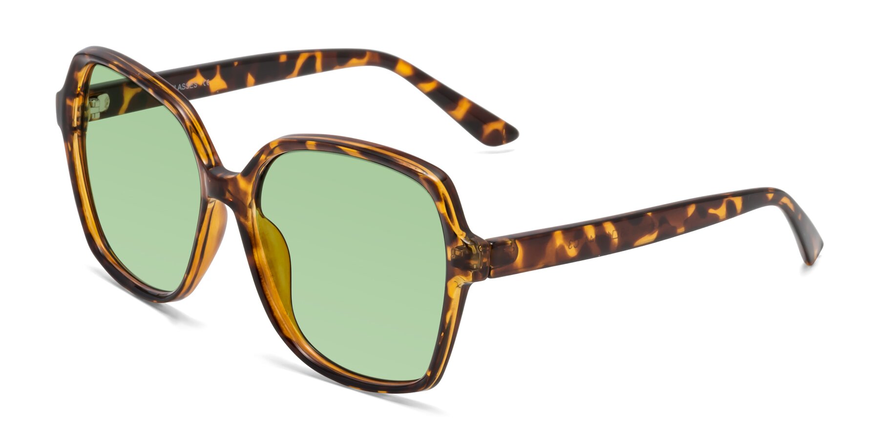 Angle of Kamana in Tortoise with Medium Green Tinted Lenses