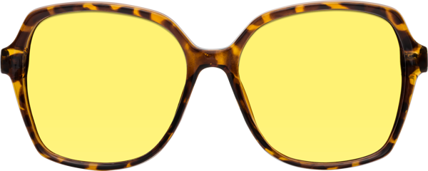 SPEXX Eyewear Oversized Retro Sunglasses - Tortoise Frame With Pink To Yellow Gradient Lens