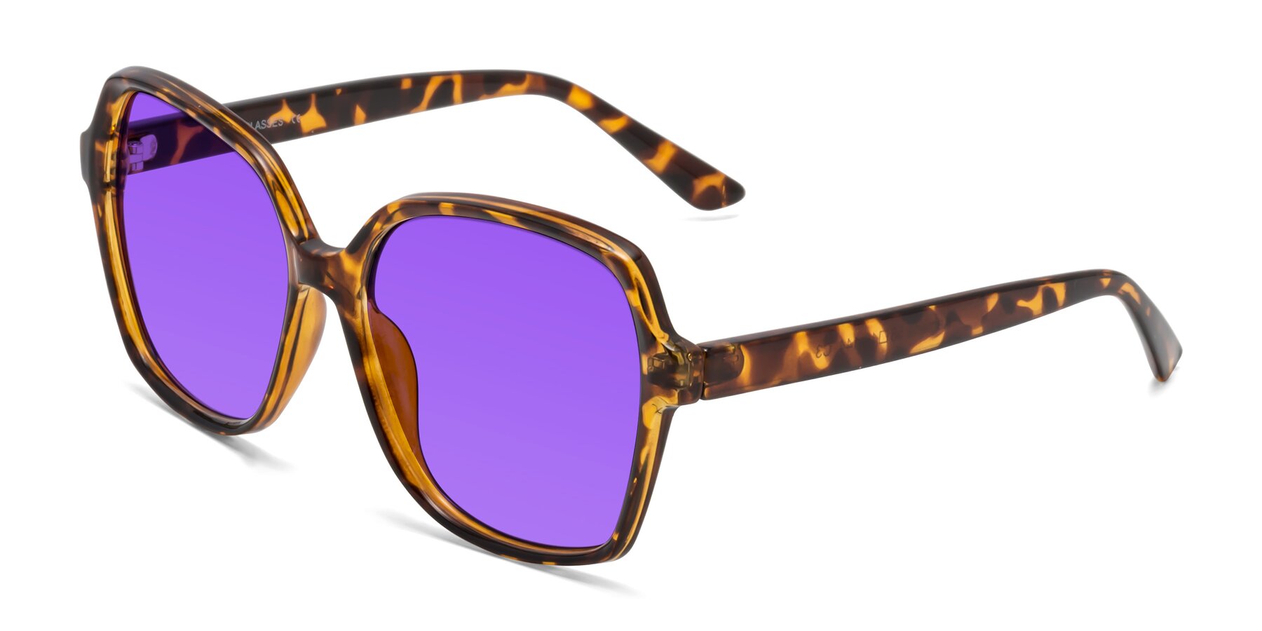 Angle of Kamana in Tortoise with Purple Tinted Lenses