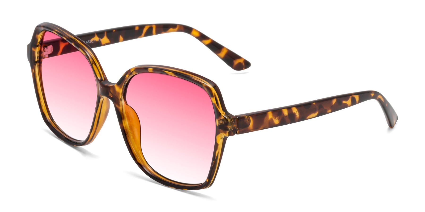 Angle of Kamana in Tortoise with Pink Gradient Lenses