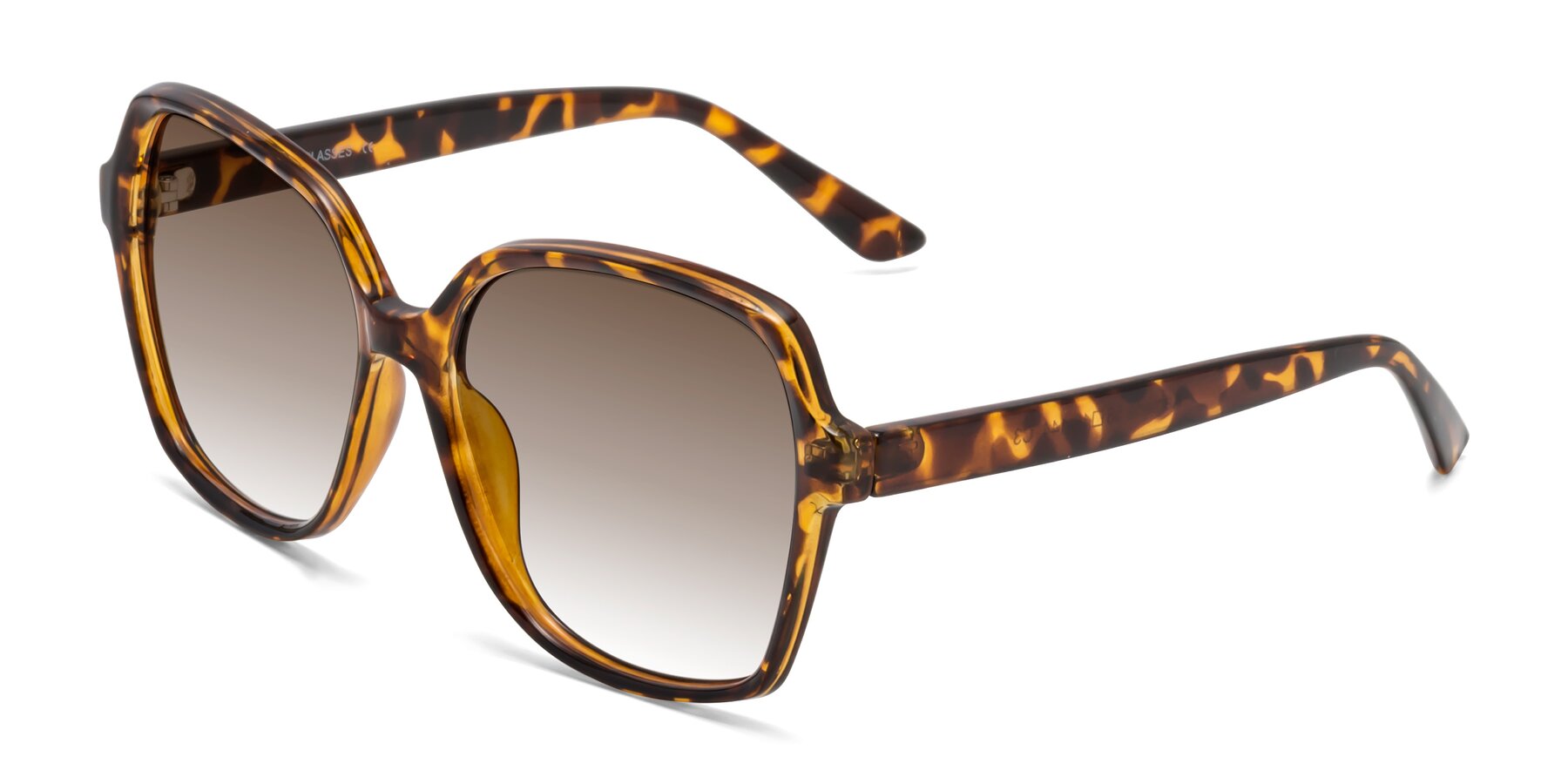 Angle of Kamana in Tortoise with Brown Gradient Lenses