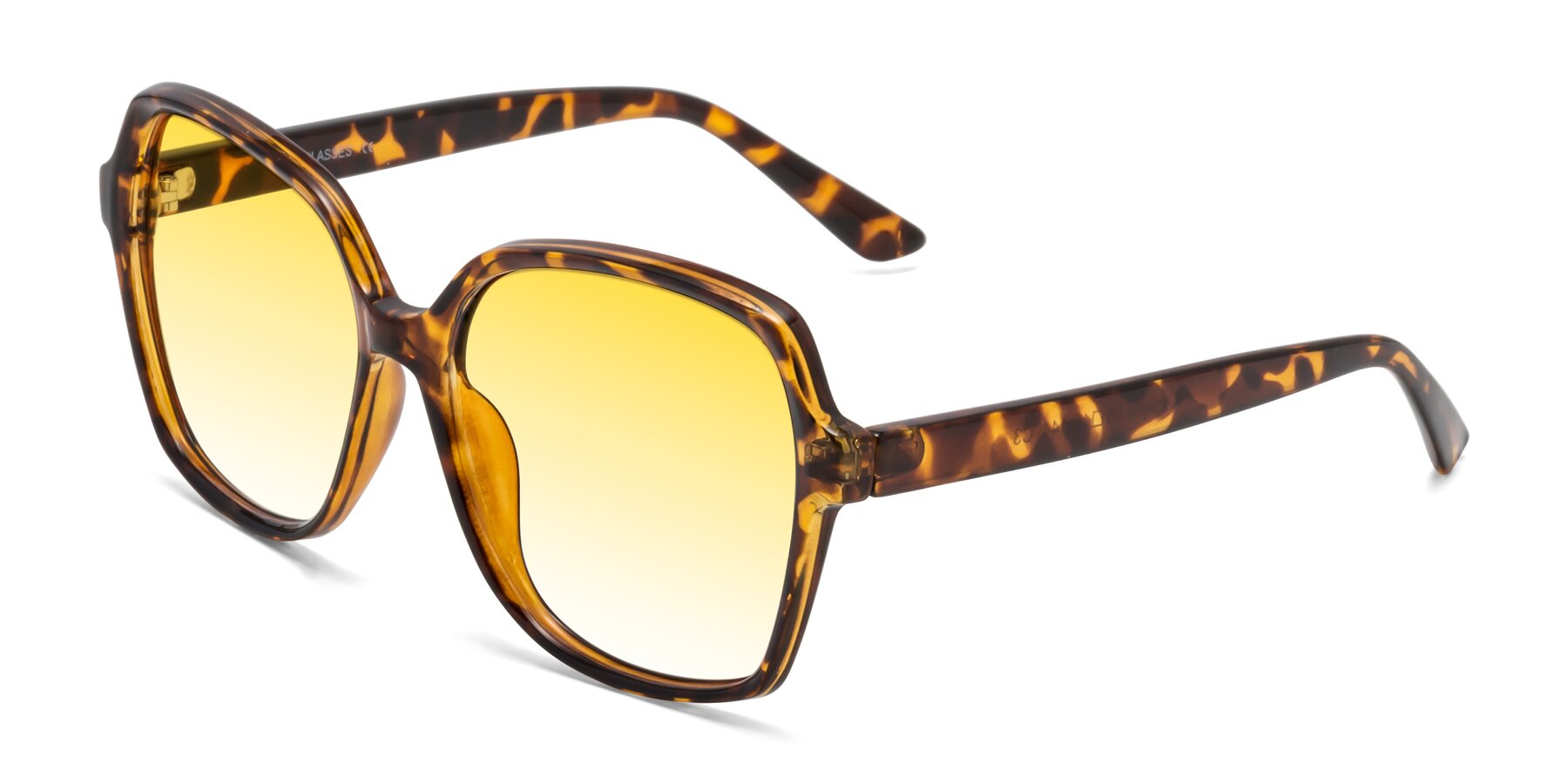 Angle of Kamana in Tortoise with Yellow Gradient Lenses