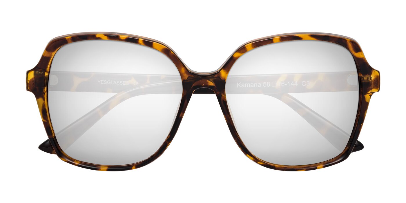 Kamana - Tortoise Flash Mirrored Sunglasses