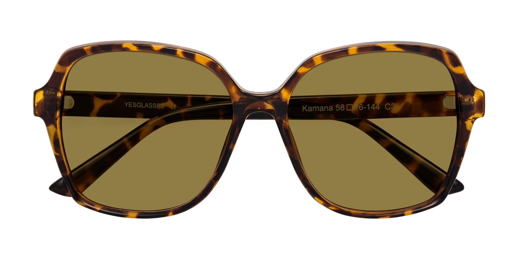 Folded Front of Kamana in Tortoise with Brown Polarized Lenses