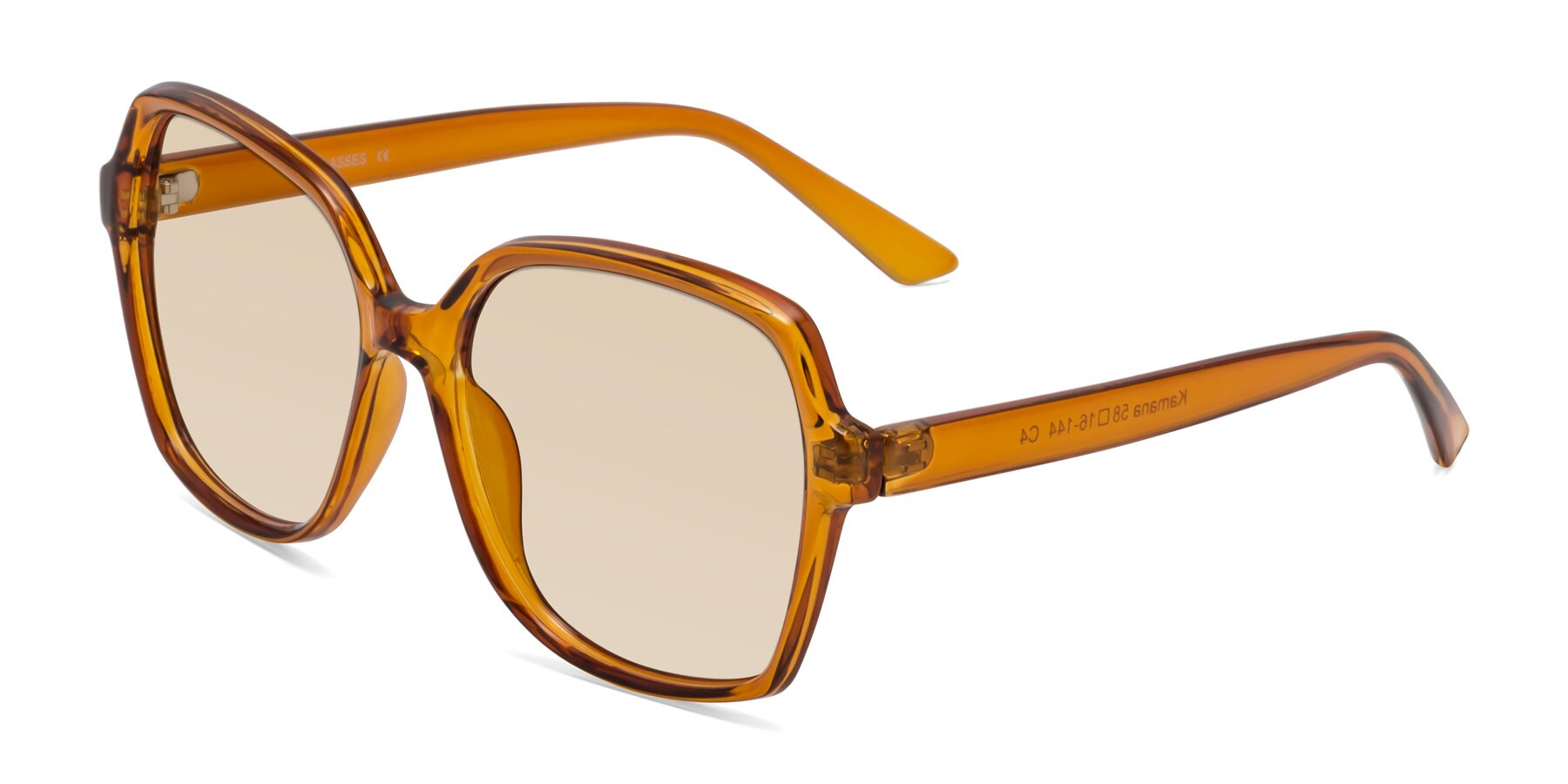 Angle of Kamana in Maple Syrup with Light Brown Tinted Lenses