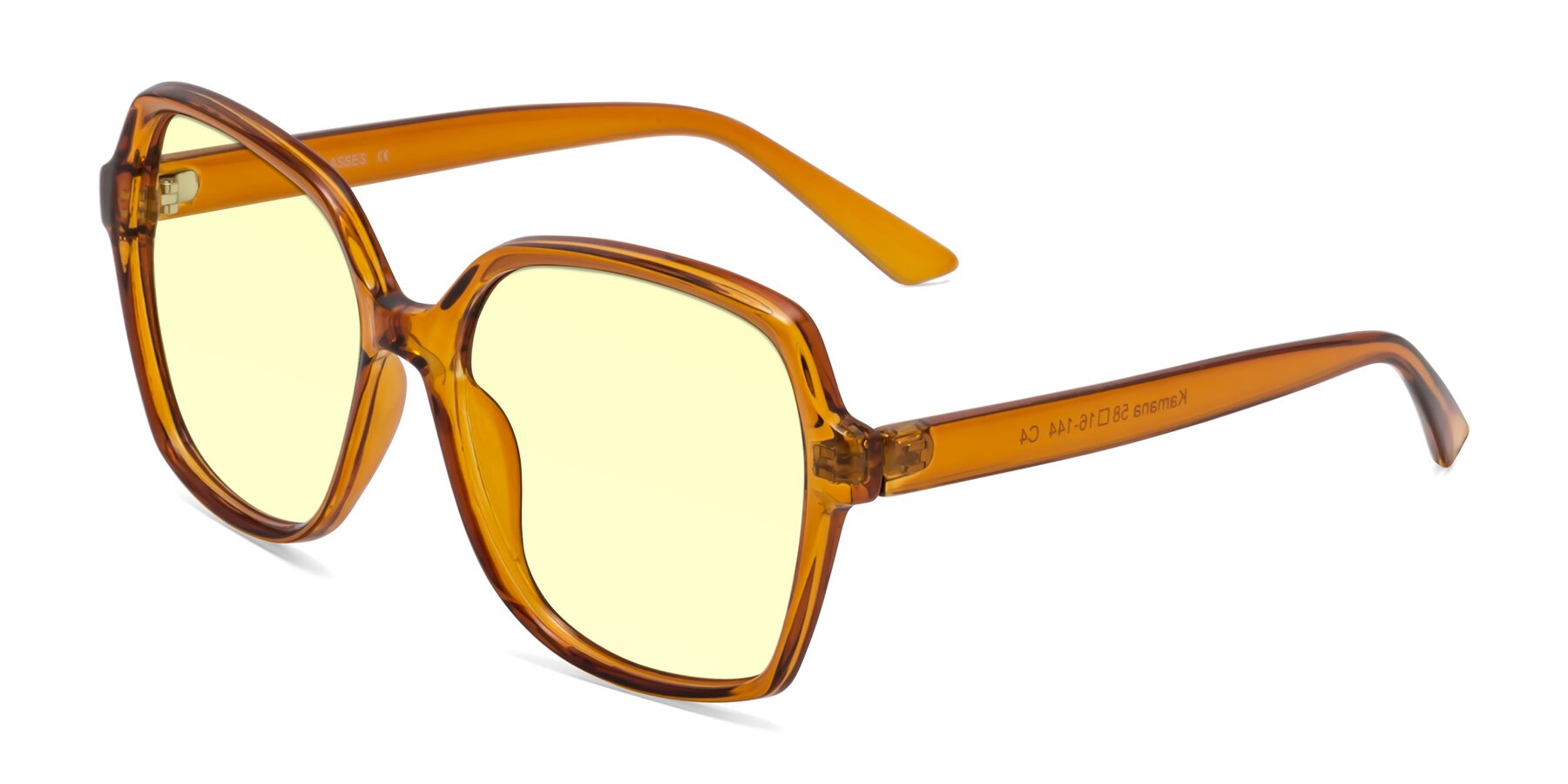 Angle of Kamana in Maple Syrup with Light Yellow Tinted Lenses