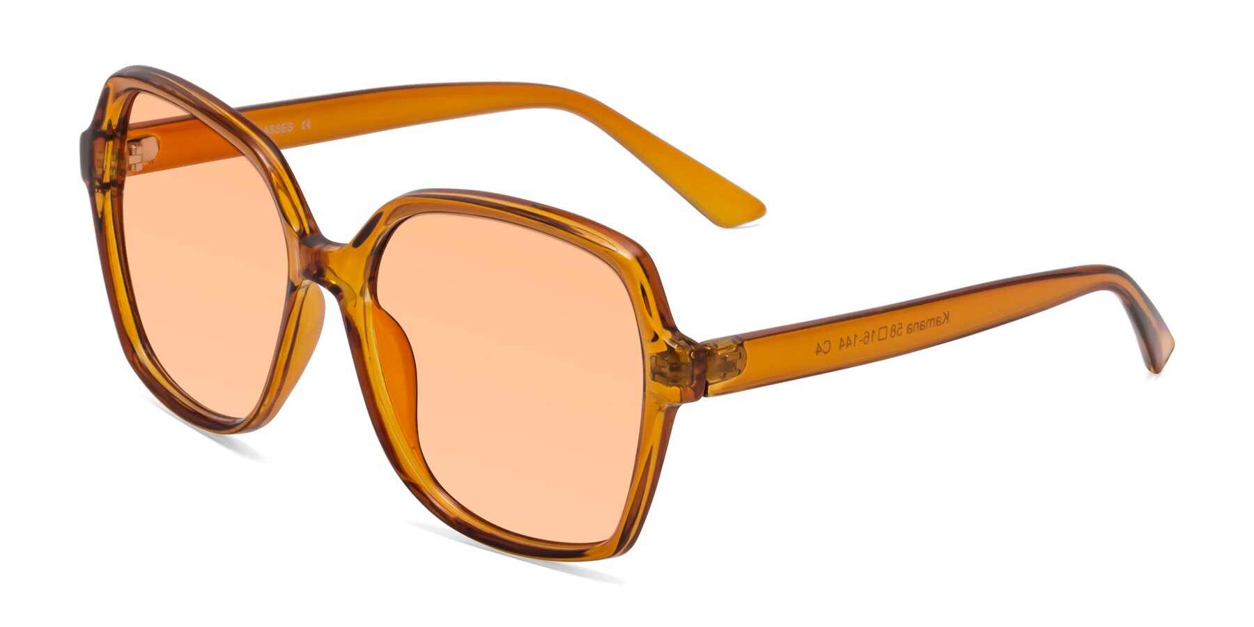 Angle of Kamana in Maple Syrup with Light Orange Tinted Lenses