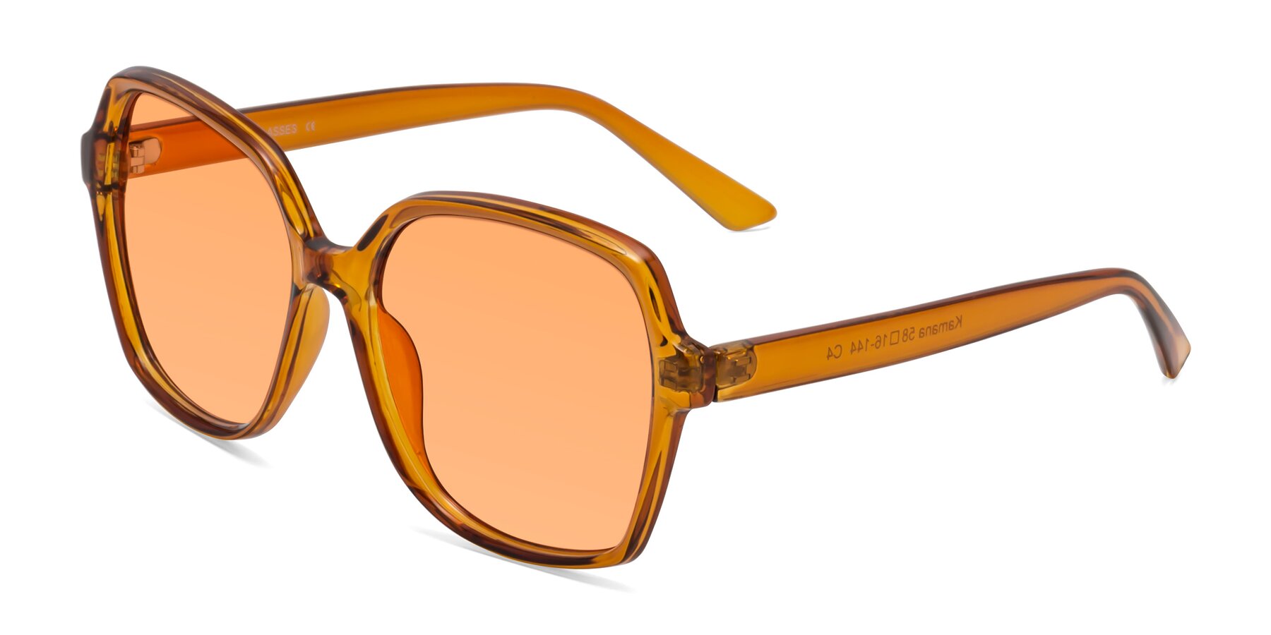 Angle of Kamana in Maple Syrup with Medium Orange Tinted Lenses