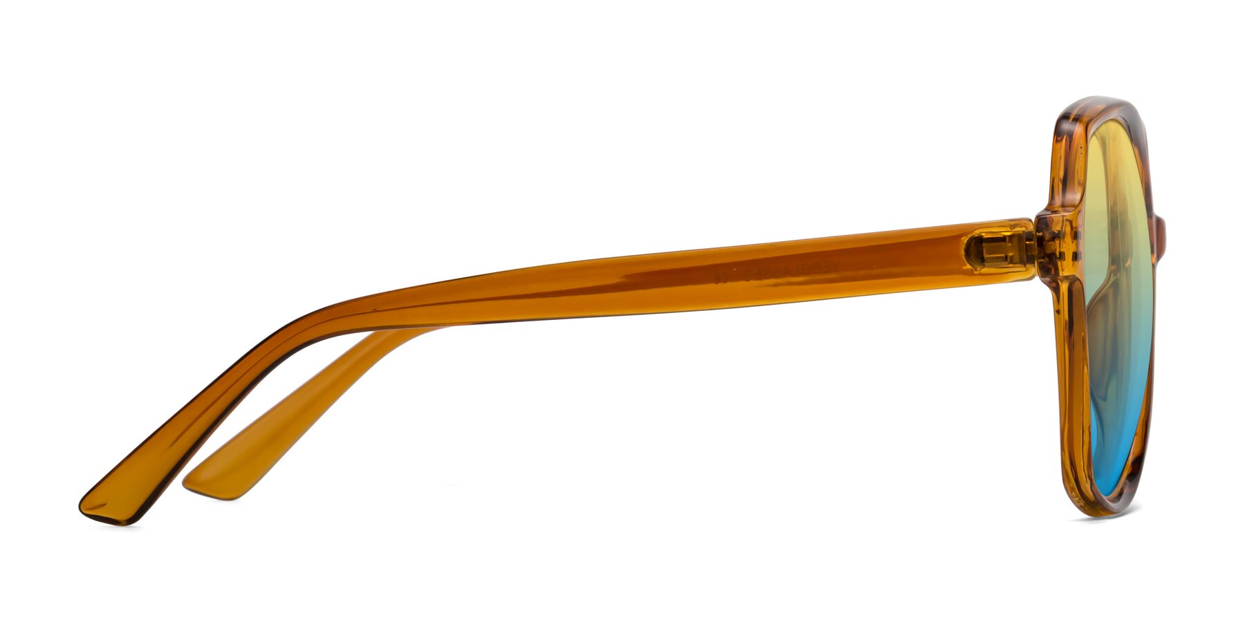 Side of Kamana in Maple Syrup with Yellow / Blue Gradient Lenses
