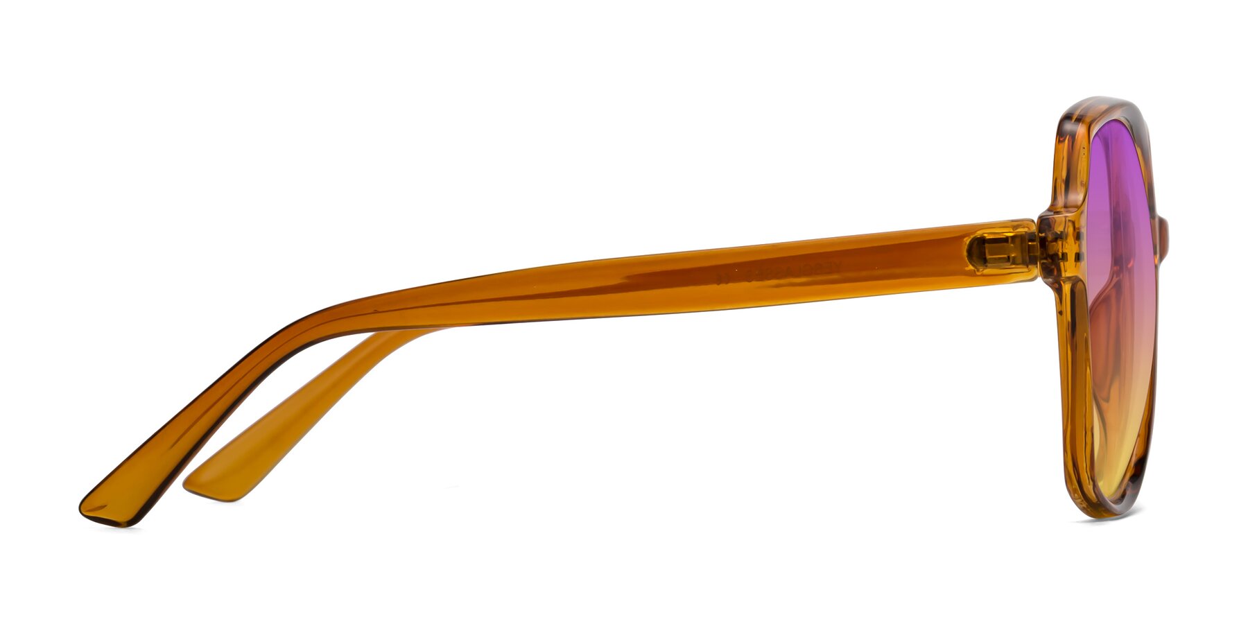 Side of Kamana in Maple Syrup with Purple / Yellow Gradient Lenses