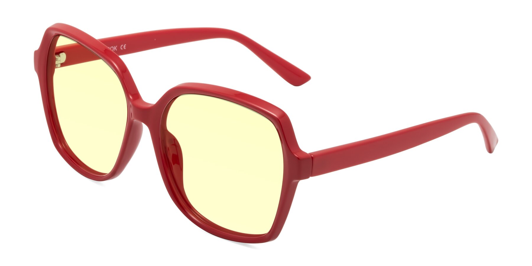 Angle of Kamana in Red with Light Yellow Tinted Lenses