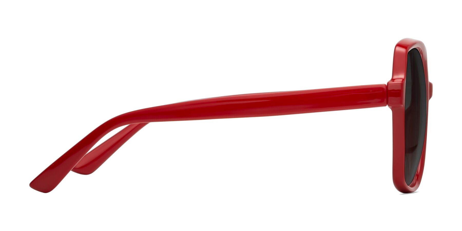 Side of Kamana in Red with Gray Tinted Lenses