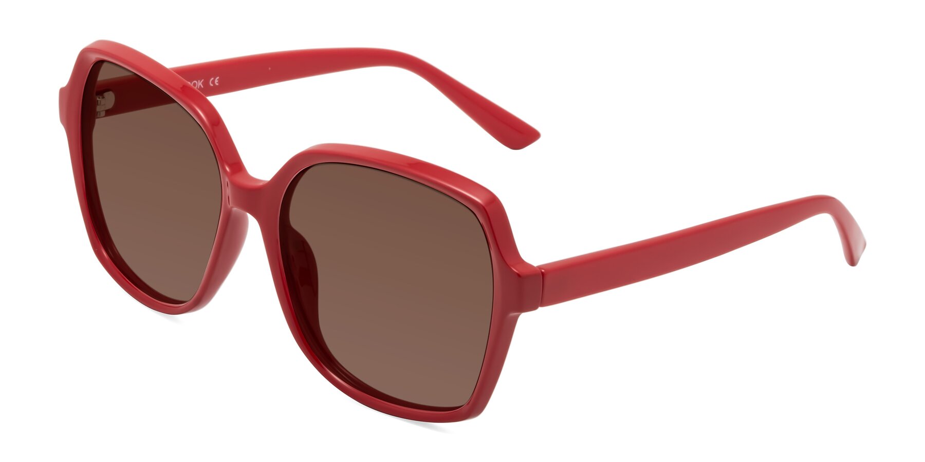 Angle of Kamana in Red with Brown Tinted Lenses