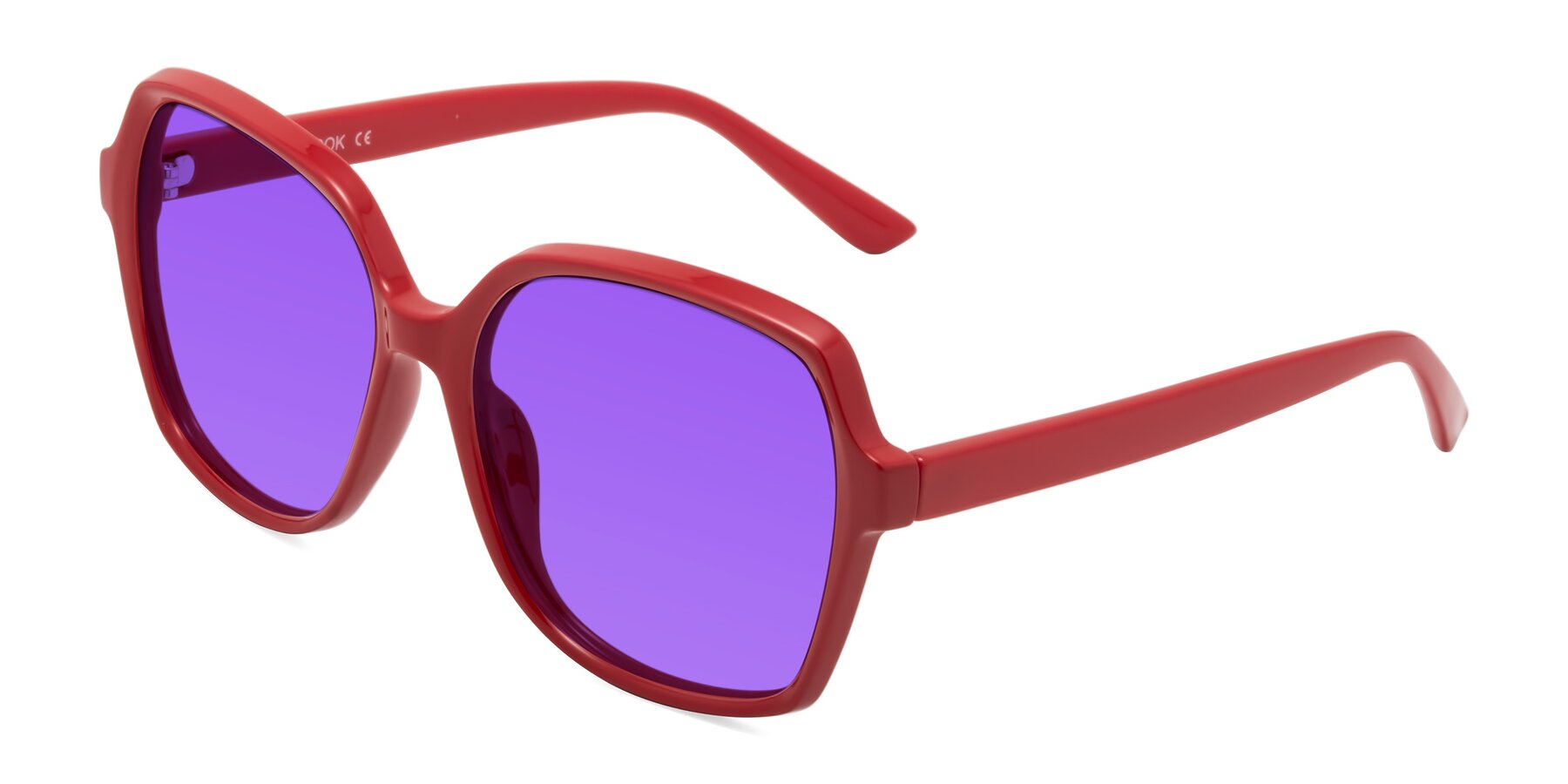 Angle of Kamana in Red with Purple Tinted Lenses