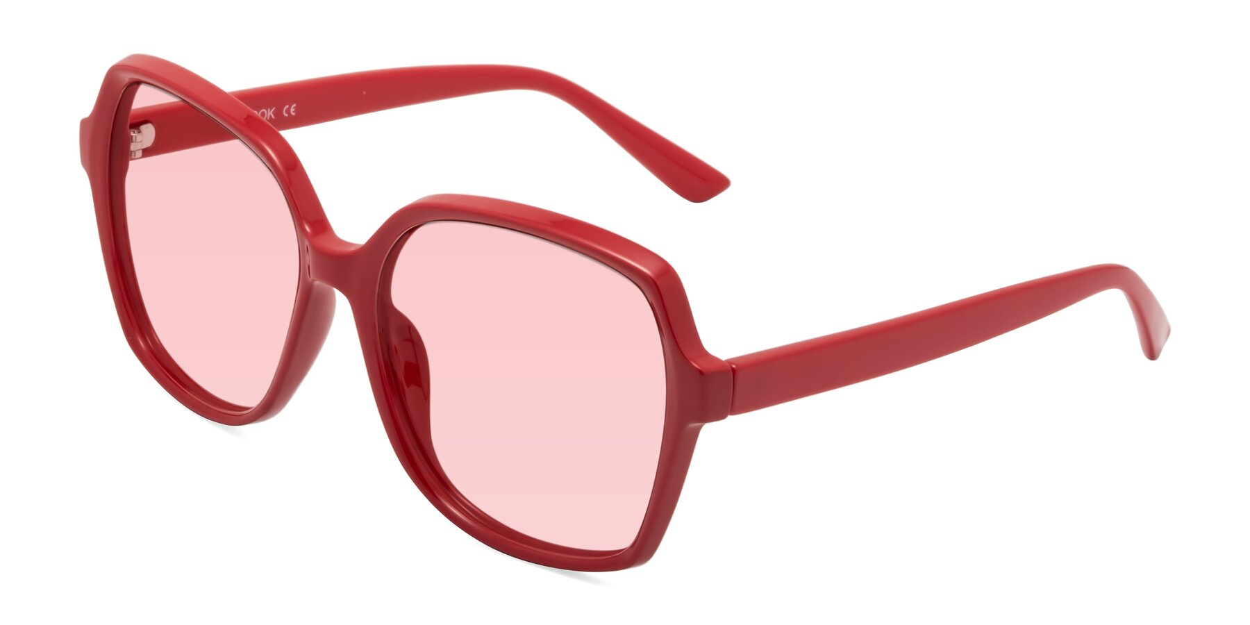 Angle of Kamana in Red with Light Garnet Tinted Lenses