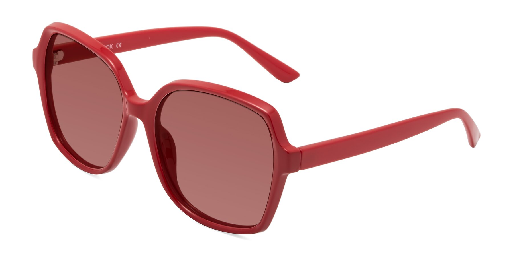 Angle of Kamana in Red with Garnet Tinted Lenses