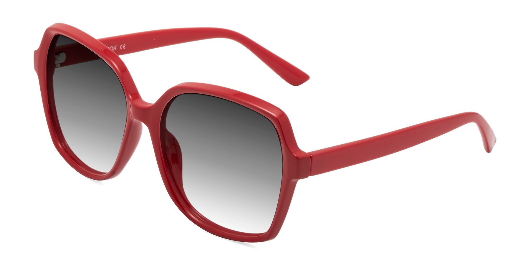 Angle of Kamana in Red with Gray Gradient Lenses