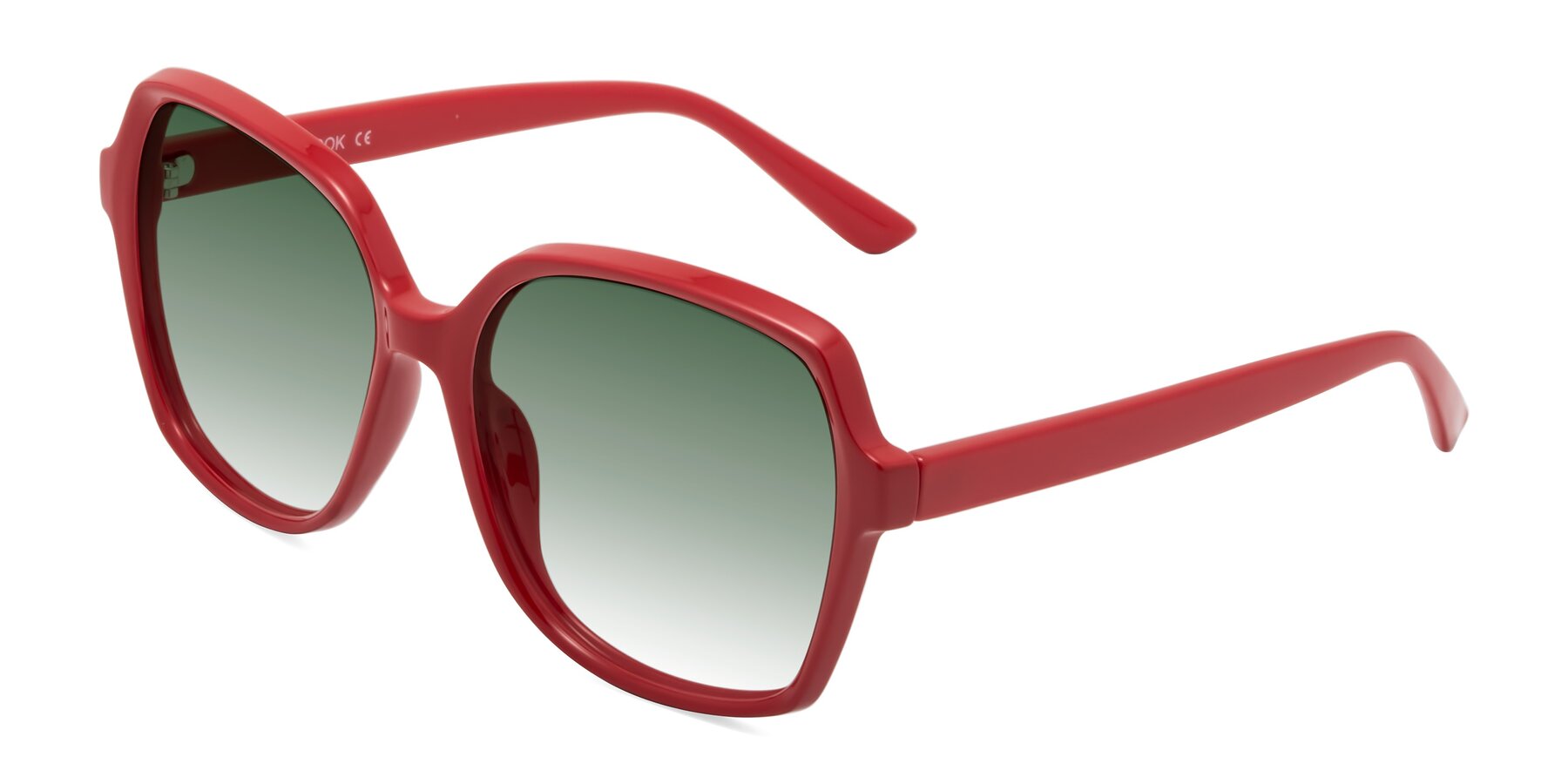 Angle of Kamana in Red with Green Gradient Lenses