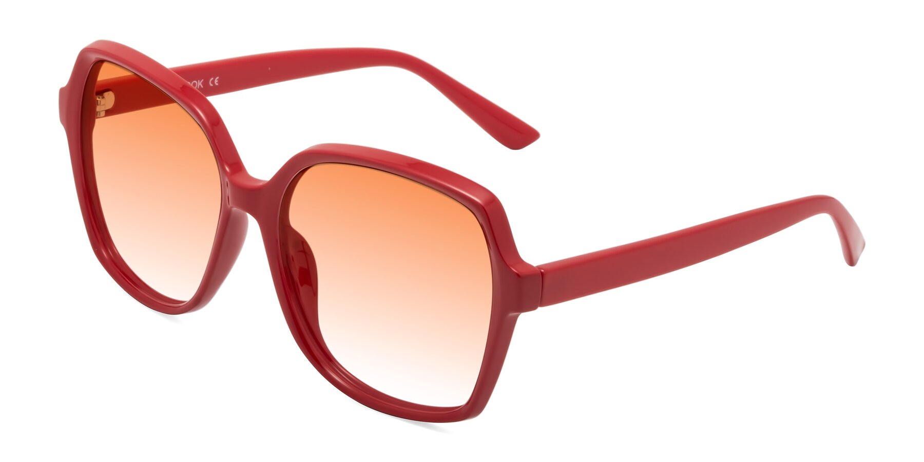 Angle of Kamana in Red with Orange Gradient Lenses