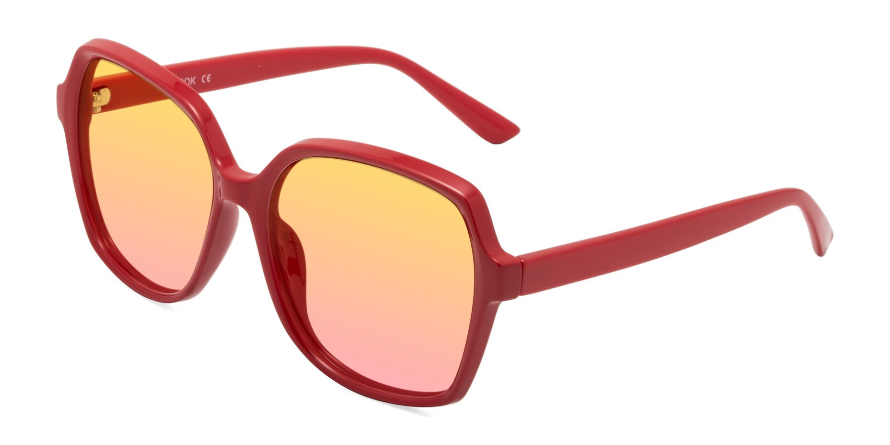 Angle of Kamana in Red with Yellow / Pink Gradient Lenses