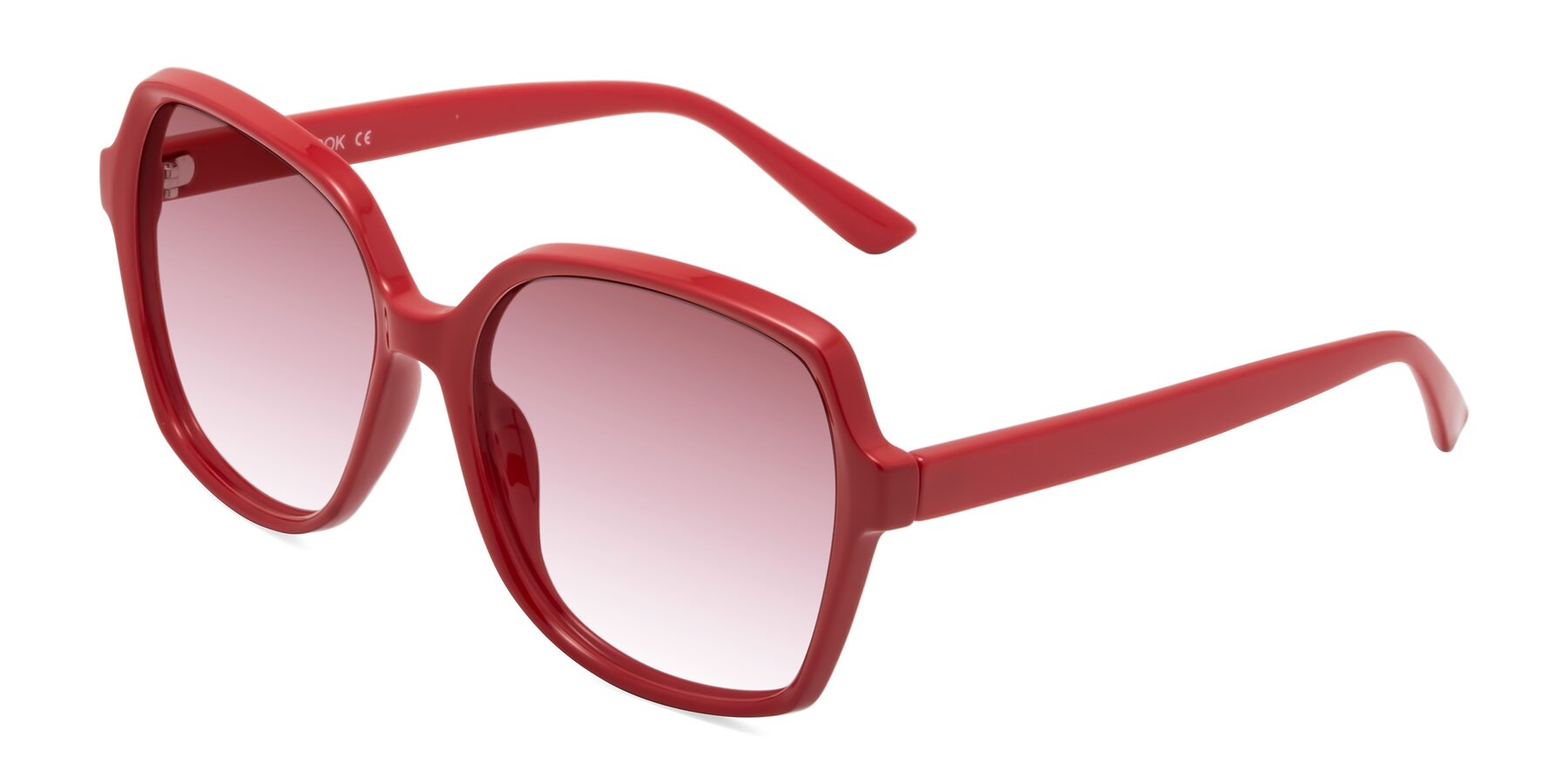 Angle of Kamana in Red with Garnet Gradient Lenses