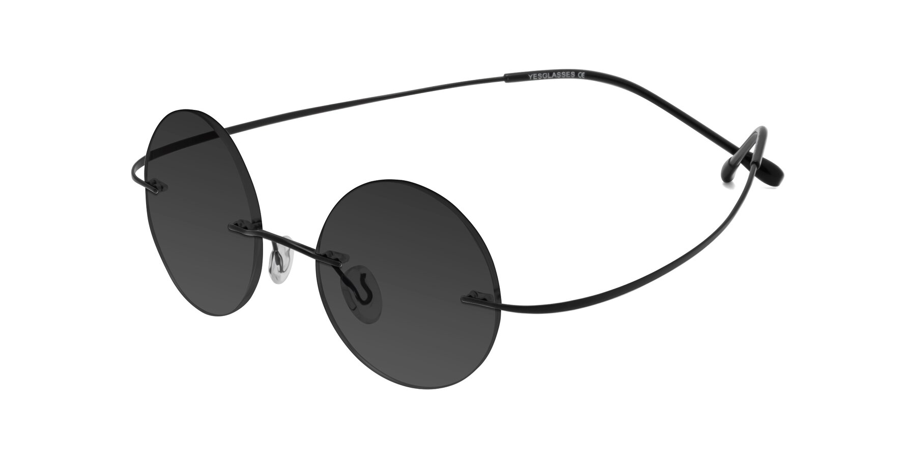 Angle of Minicircle in Black with Gray Tinted Lenses