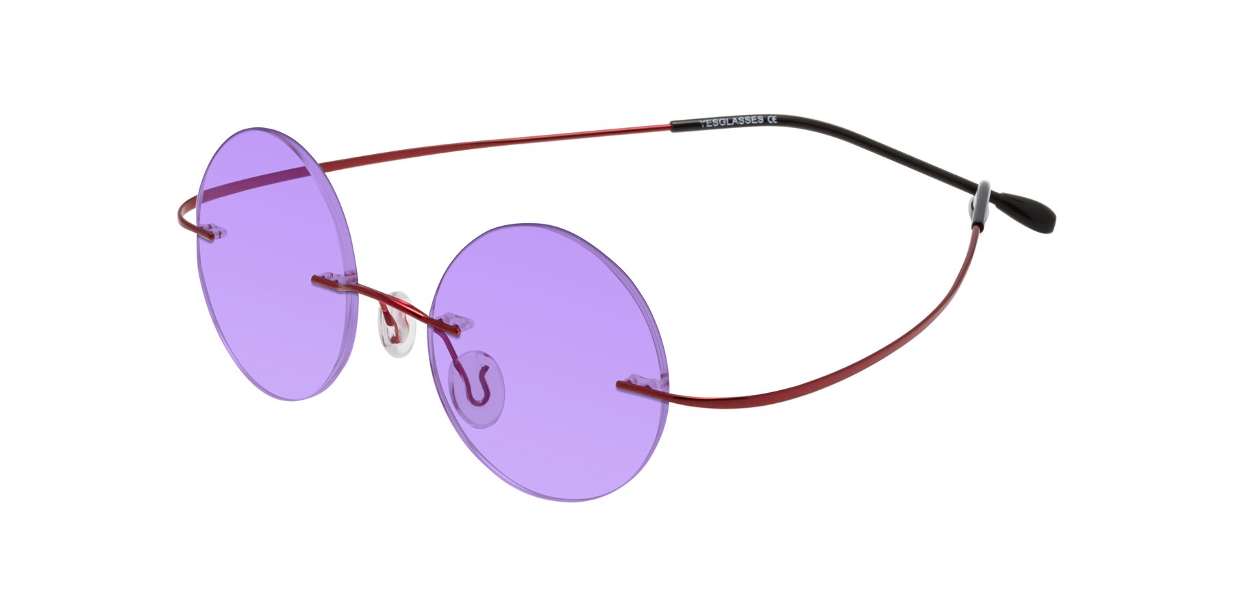 Angle of Minicircle in Wine with Medium Purple Tinted Lenses