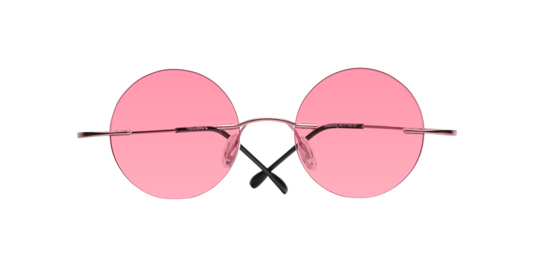 Folded Front of Minicircle in Light Pink with Pink Tinted Lenses