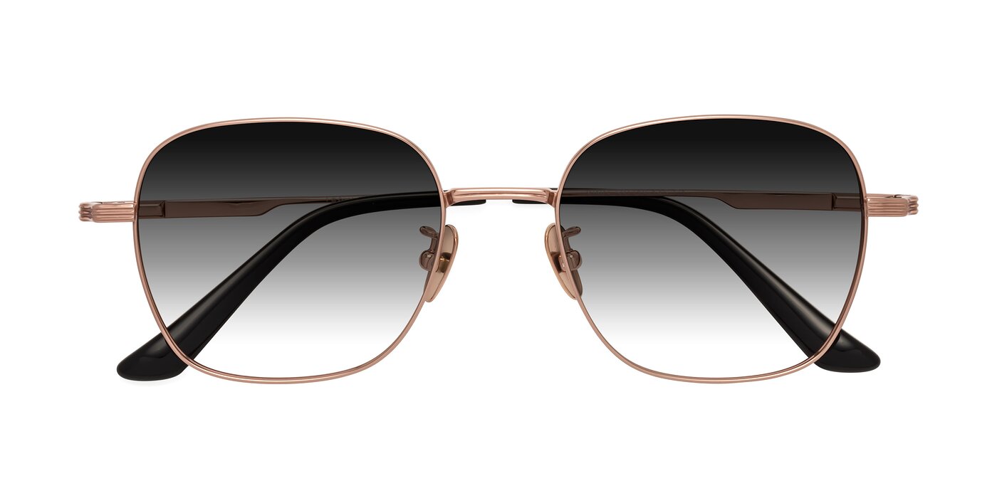 XING - Rose Gold Gradient Sunglasses