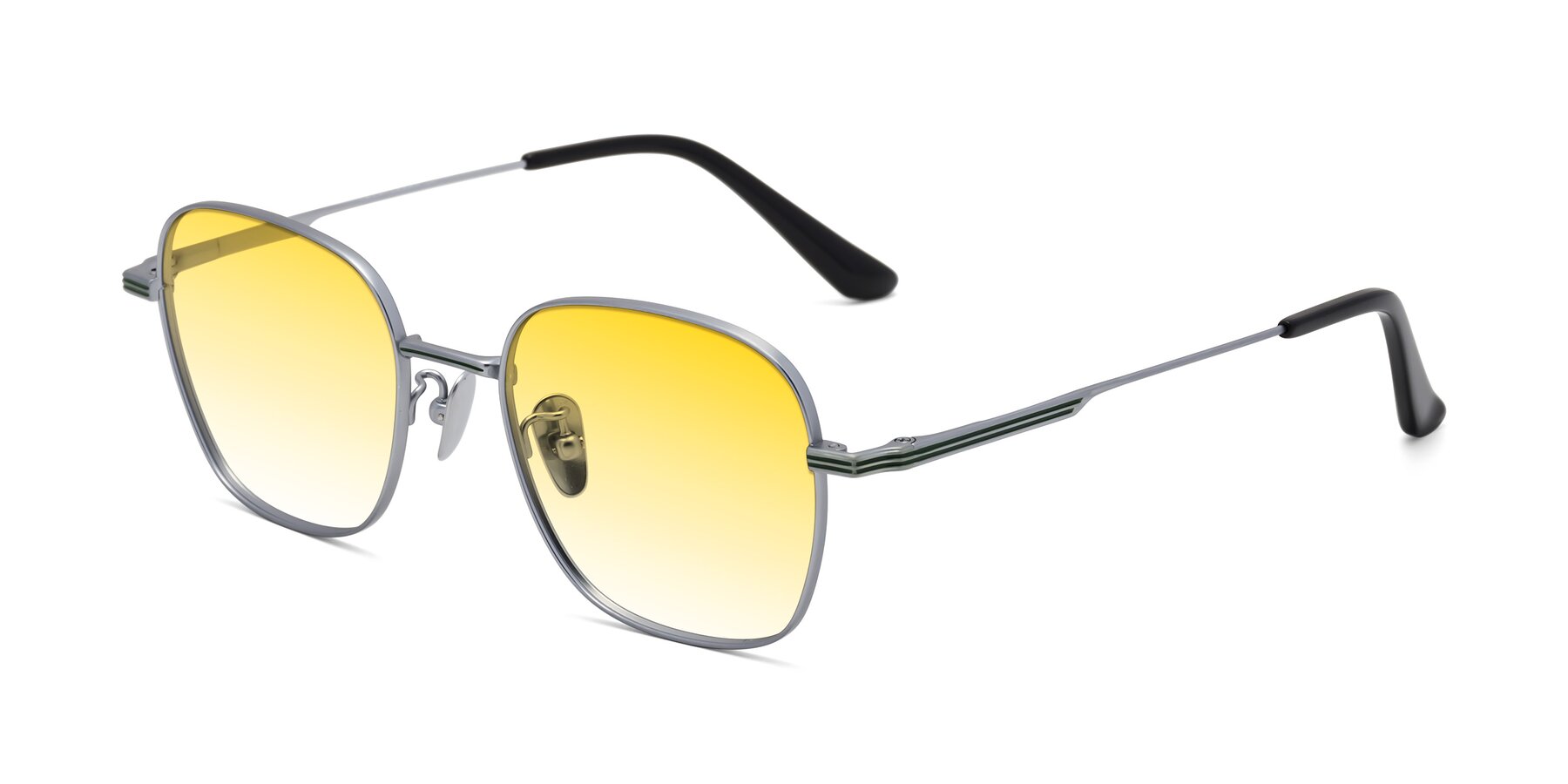 Angle of XING in Silver with Yellow Gradient Lenses