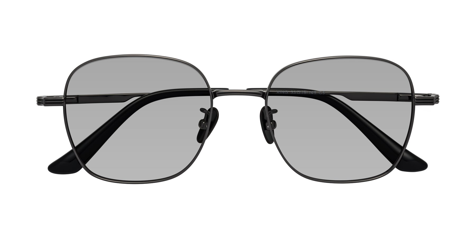 Folded Front of XING in Gunmetal with Light Gray Tinted Lenses