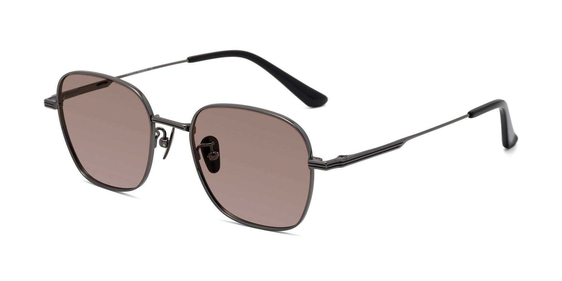 Angle of XING in Gunmetal with Medium Brown Tinted Lenses