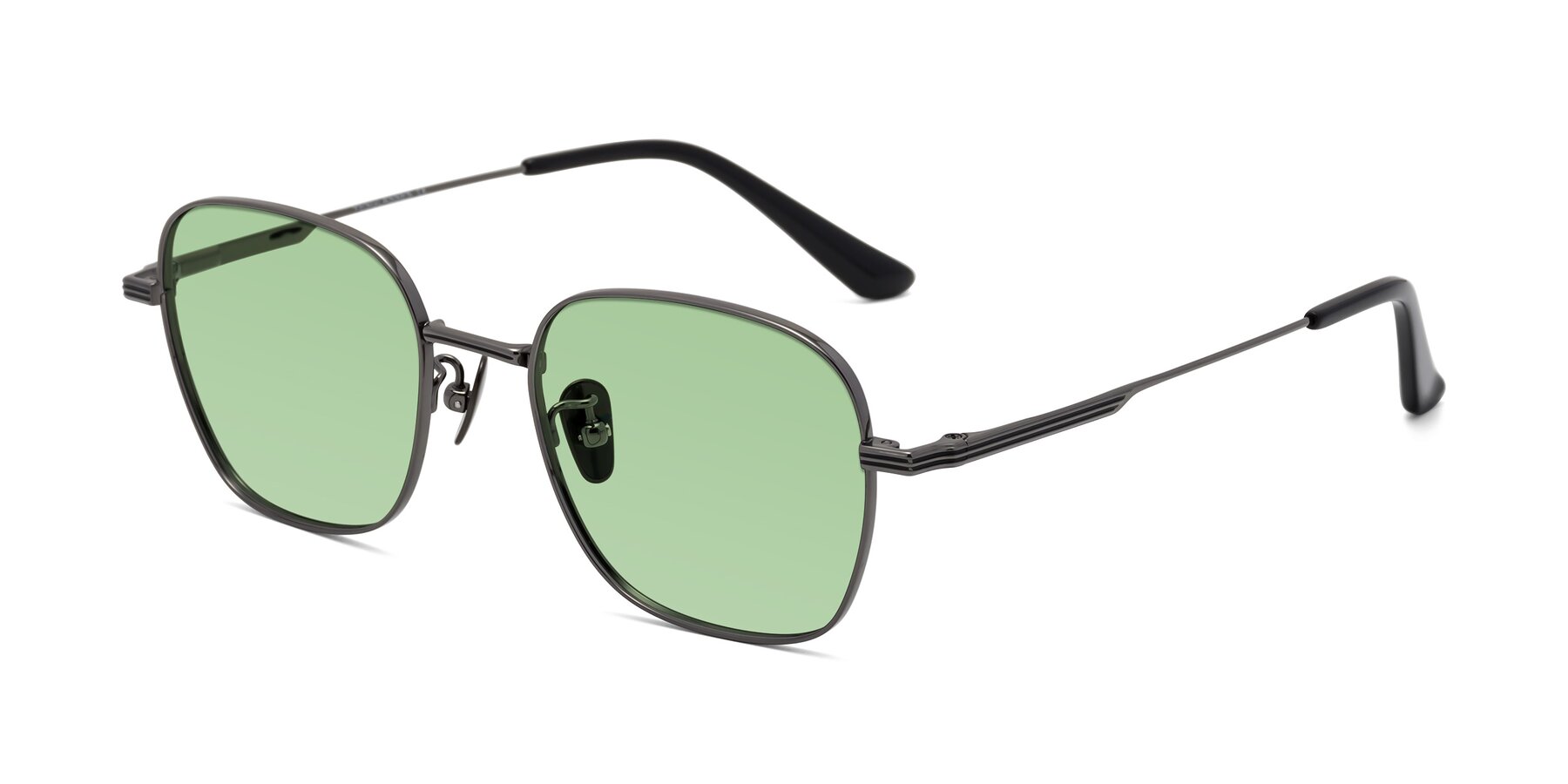 Angle of XING in Gunmetal with Medium Green Tinted Lenses