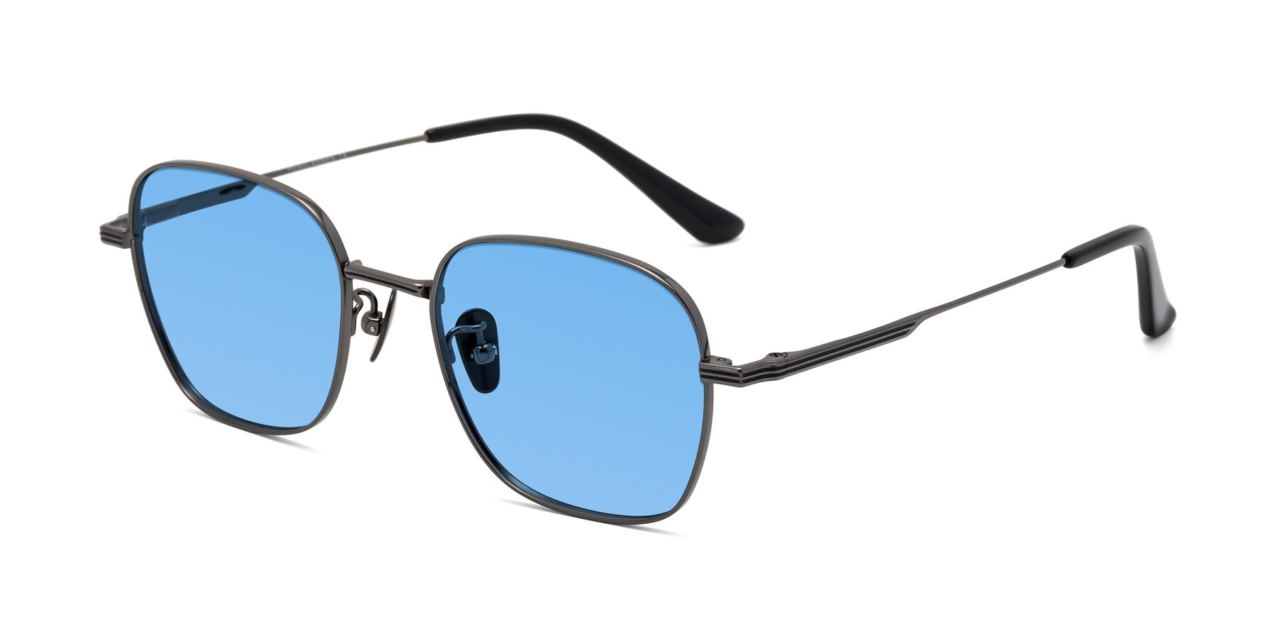 Angle of XING in Gunmetal with Medium Blue Tinted Lenses