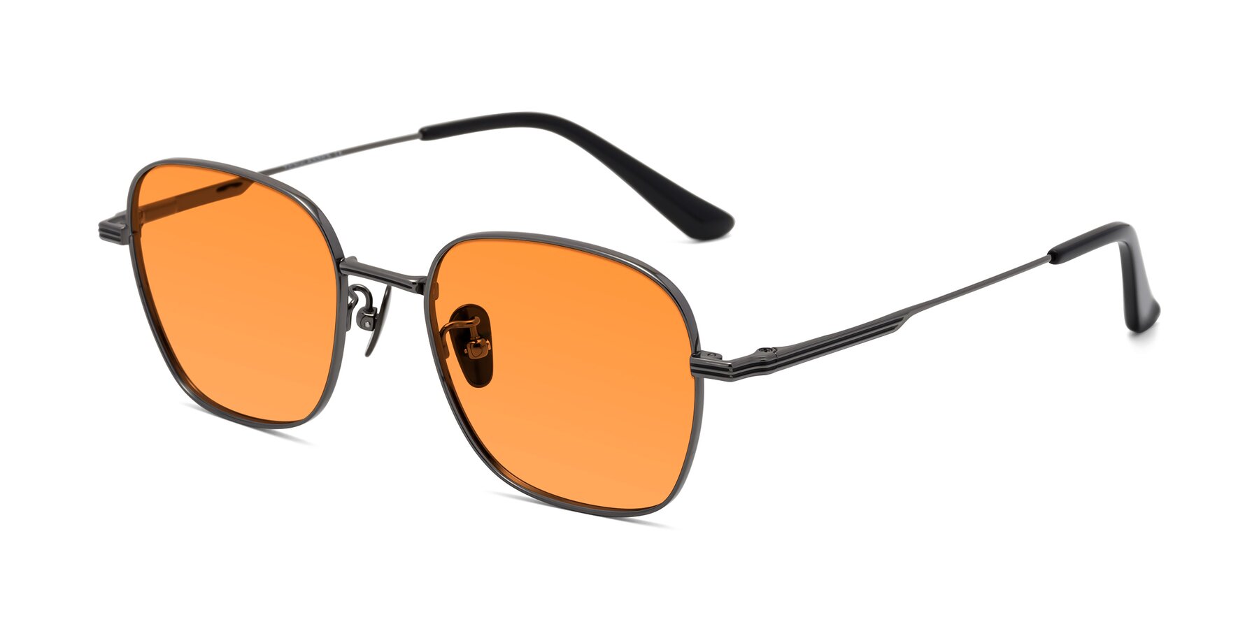 Angle of XING in Gunmetal with Orange Tinted Lenses