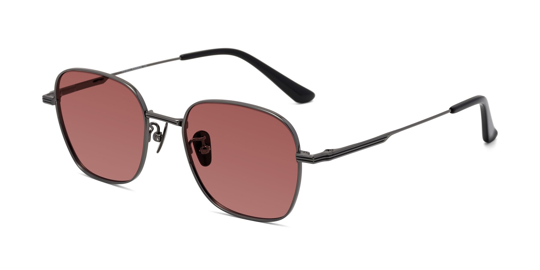 Angle of XING in Gunmetal with Garnet Tinted Lenses